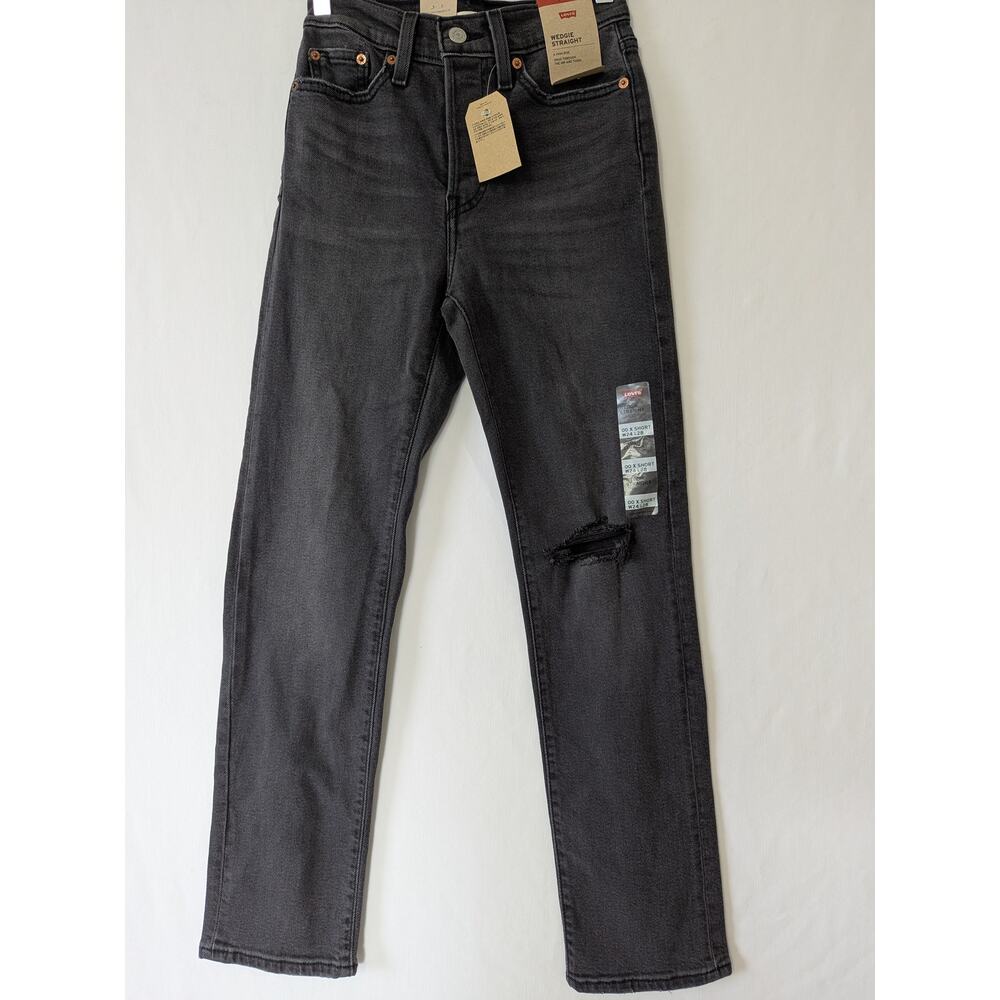 Levi's Black Straight Leg Jeans